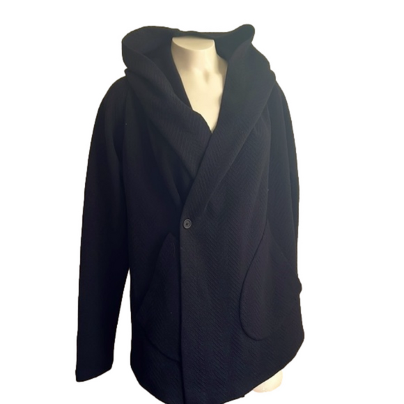 Forme D’EXPRESSION by FACTORY OF FAITH Longline black Cardigan XS( oversized) - Picture 1 of 16